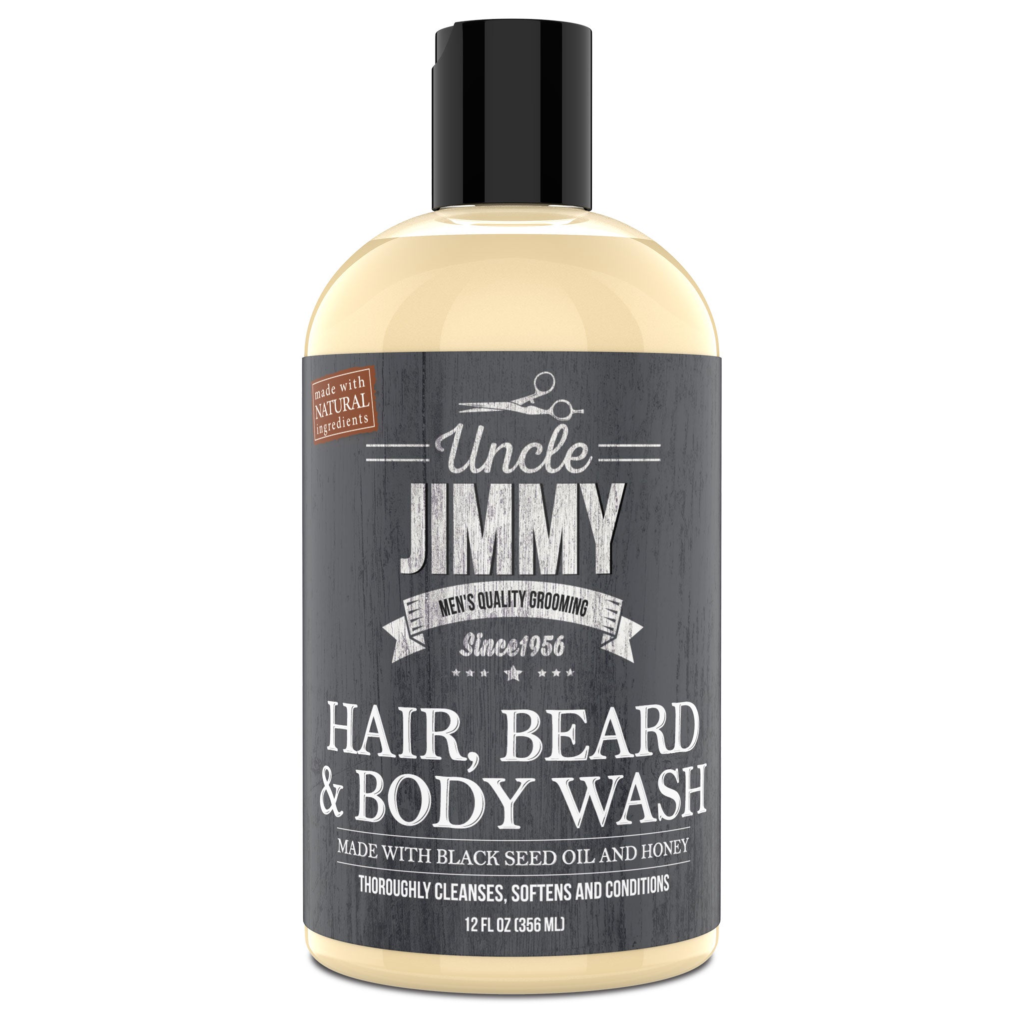 Uncle Jimmy Hair, Beard & Body Wash 12oz