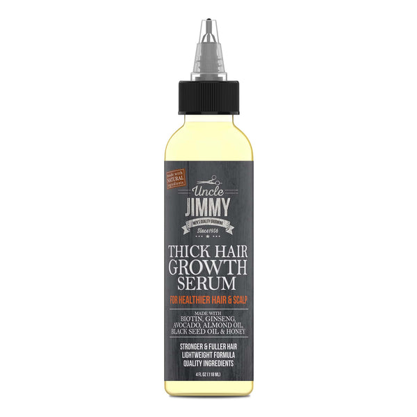 Uncle Jimmy Thick Hair Growth Serum 4oz Flat View