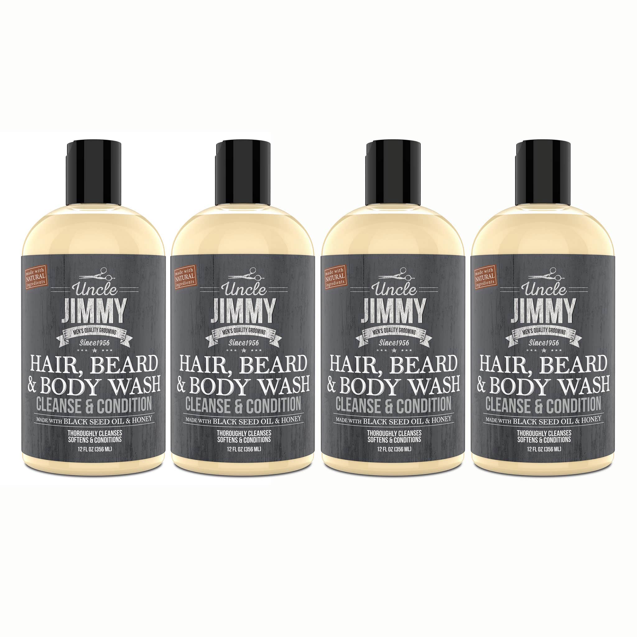 Uncle Jimmy Hair, Beard & Body Wash 12oz