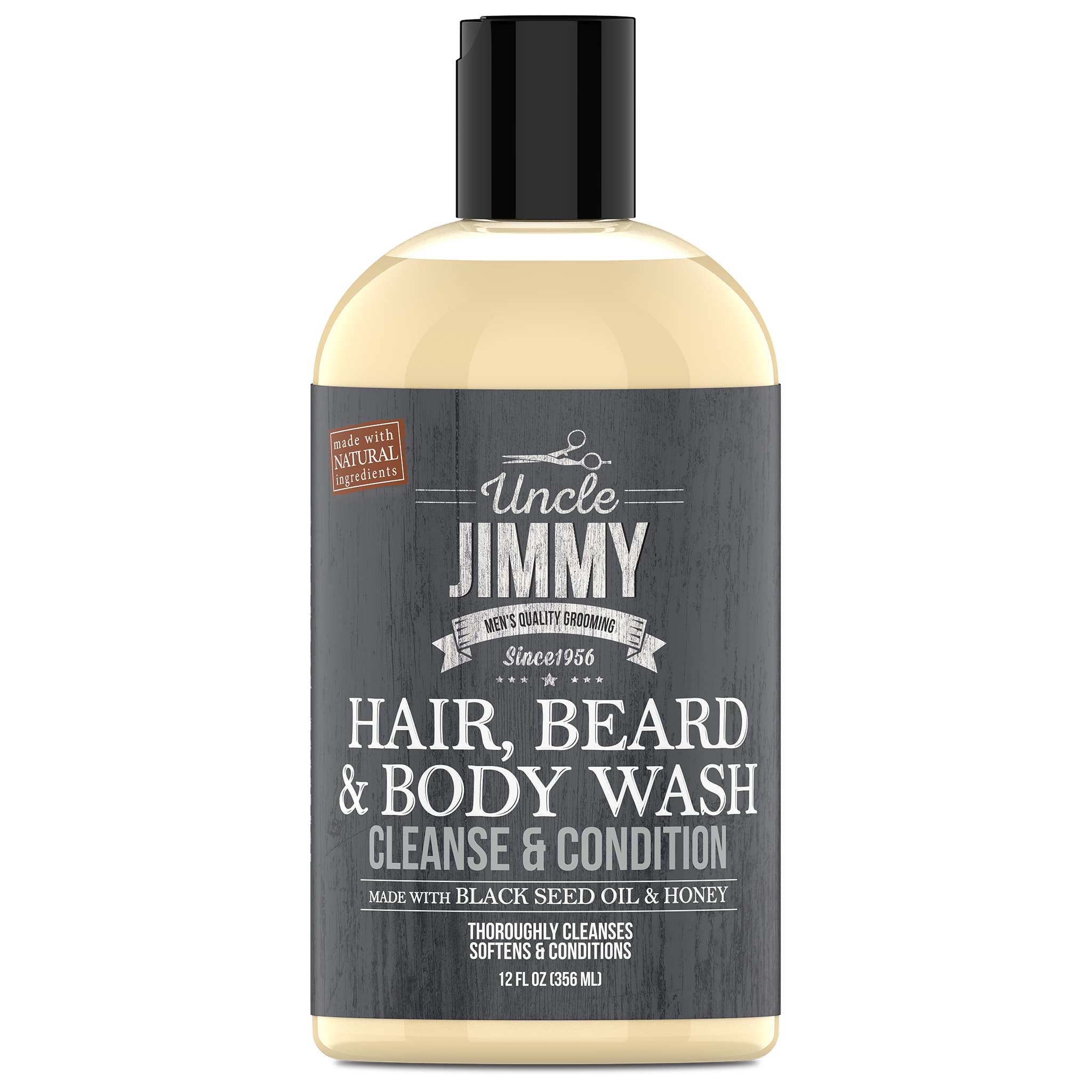 Uncle Jimmy Products Hair, Beard & Body Wash 12oz