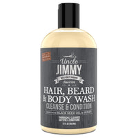 Uncle Jimmy Products Hair, Beard & Body Wash 12oz